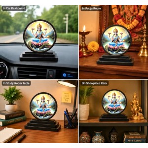 Car Dashboard Wooden Goddess Ganga Goddess Showpiece | 4 X 4.5 Inch Sublimation Printed Decorative Stand | 4 Mm MDF | Home Decor | Made in India (F33668) Car Dashboard Wooden Goddess Ganga Goddess Showpiece | 4 X 4.5 Inch Sublimation Printed Decorative Stand | 4 Mm MDF | Home Decor | Made in India (F33668)