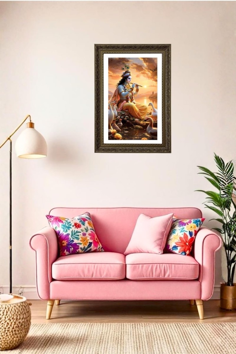 Vertical16X24 Inches Frame Big Photo Frame - 20x28 Inches For Home,Temple & Office Decoration (F10840)