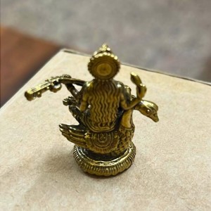 Mini Brass Murti Idol for Home Décor & Meditation | Handmade Antique Finish Brass Statue for Pooja Room, Office Desk & Spiritual Gift | Small Decorative Showpiece (Swaraswati) Mini Brass Murti Idol for Home Décor & Meditation | Handmade Antique Finish Brass Statue for Pooja Room, Office Desk & Spiritual Gift | Small Decorative Showpiece (Swaraswati)