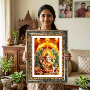 Radhaa Krishna Decorative Photo Frame With White Mount | Premium Wall & Tabletop Picture Frame | Home, Office & Temple Decoration | 12x16 Inch (Pack Of 1) (F31588) Radhaa Krishna Decorative Photo Frame With White Mount | Premium Wall & Tabletop Picture Frame | Home, Office & Temple Decoration | 12x16 Inch (Pack Of 1) (F31588)