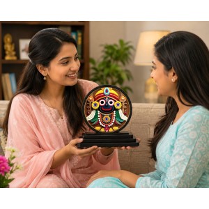 Car Dashboard Wooden Lord Jagannath Showpiece | 4 X 4.5 Inch Sublimation Printed Decorative Stand | 4 Mm MDF | Home Decor | Made in India (F33451) Car Dashboard Wooden Lord Jagannath Showpiece | 4 X 4.5 Inch Sublimation Printed Decorative Stand | 4 Mm MDF | Home Decor | Made in India (F33451)