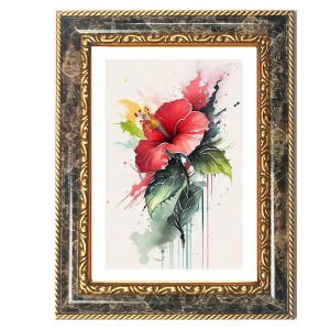 Rainbow Eagle Design Decorative Photo Frame With White Mount | Premium Wall & Tabletop Picture Frame | Home, Office & Temple Decoration | 12x16 Inch (Pack Of 1) (F32574)