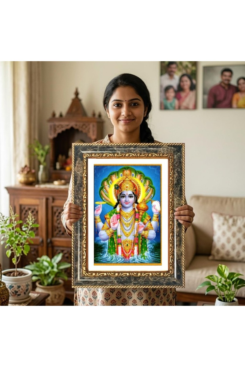 Radhaa Decorative Photo Frame With White Mount | Premium Wall & Tabletop Picture Frame | Home, Office & Temple Decoration | 12x16 Inch (Pack Of 1) (F32460)