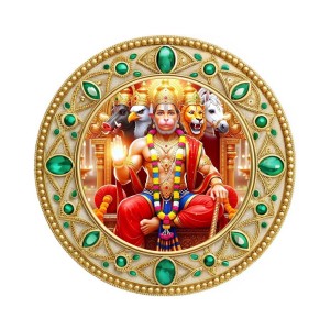Panchamukhi Hanuman Fridge Magnet Wooden | Glossy Sublimation Print | 4x4 Inch | Strong Magnet Back | Decorative Magnet for Fridge, Almirah & Temple Decor (F23791) Panchamukhi Hanuman Fridge Magnet Wooden | Glossy Sublimation Print | 4x4 Inch | Strong Magnet Back | Decorative Magnet for Fridge, Almirah & Temple Decor (F23791)