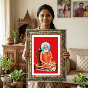 Radhaa Krishna Decorative Photo Frame With White Mount | Premium Wall & Tabletop Picture Frame | Home, Office & Temple Decoration | 12x16 Inch (Pack Of 1) (F32670) Radhaa Krishna Decorative Photo Frame With White Mount | Premium Wall & Tabletop Picture Frame | Home, Office & Temple Decoration | 12x16 Inch (Pack Of 1) (F32670)