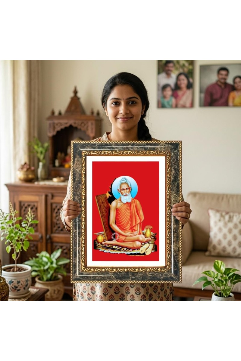 Radhaa Krishna Decorative Photo Frame With White Mount | Premium Wall & Tabletop Picture Frame | Home, Office & Temple Decoration | 12x16 Inch (Pack Of 1) (F32670)