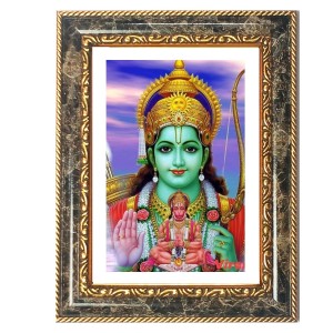 Panchamukhi Hanuman Decorative Photo Frame With White Mount | Premium Wall & Tabletop Picture Frame | Home, Office & Temple Decoration | 12x16 Inch (Pack Of 1) (F31619)