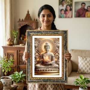 Quote Decorative Photo Frame With White Mount | Premium Wall & Tabletop Picture Frame | Home, Office & Temple Decoration | 12x16 Inch (Pack Of 1) (F31580) Quote Decorative Photo Frame With White Mount | Premium Wall & Tabletop Picture Frame | Home, Office & Temple Decoration | 12x16 Inch (Pack Of 1) (F31580)