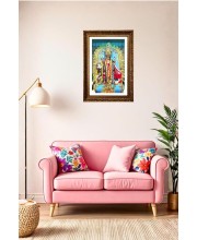 Vertical16X24 Inches Frame Big Photo Frame - 20x28 Inches For Home,Temple & Office Decoration (F10976)