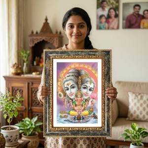 Saraswati Decorative Photo Frame With White Mount | Premium Wall & Tabletop Picture Frame | Home, Office & Temple Decoration | 12x16 Inch (Pack Of 1) (F31583) Saraswati Decorative Photo Frame With White Mount | Premium Wall & Tabletop Picture Frame | Home, Office & Temple Decoration | 12x16 Inch (Pack Of 1) (F31583)