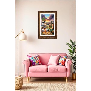Vertical16X24 Inches Frame Big Photo Frame - 20x28 Inches For Home,Temple & Office Decoration (F10915)