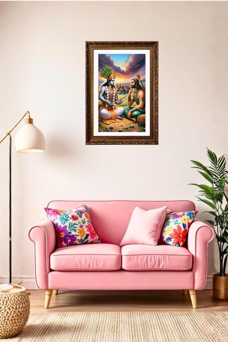 Vertical16X24 Inches Frame Big Photo Frame - 20x28 Inches For Home,Temple & Office Decoration (F10915)