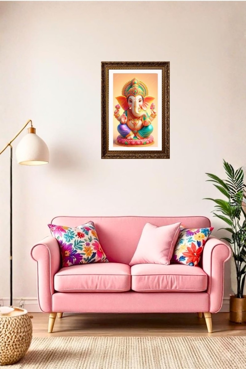 Vertical16X24 Inches Frame Big Photo Frame - 20x28 Inches For Home,Temple & Office Decoration (F10914)