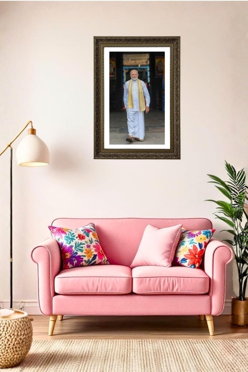 Vertical16X24 Inches Frame Big Photo Frame - 20x28 Inches For Home,Temple & Office Decoration (F10844)