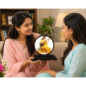 Car Dashboard Wooden Goddess Saraswati Showpiece | 4 X 4.5 Inch Sublimation Printed Decorative Stand | 4 Mm MDF | Home Decor | Made in India (F33250) Car Dashboard Wooden Goddess Saraswati Showpiece | 4 X 4.5 Inch Sublimation Printed Decorative Stand | 4 Mm MDF | Home Decor | Made in India (F33250)