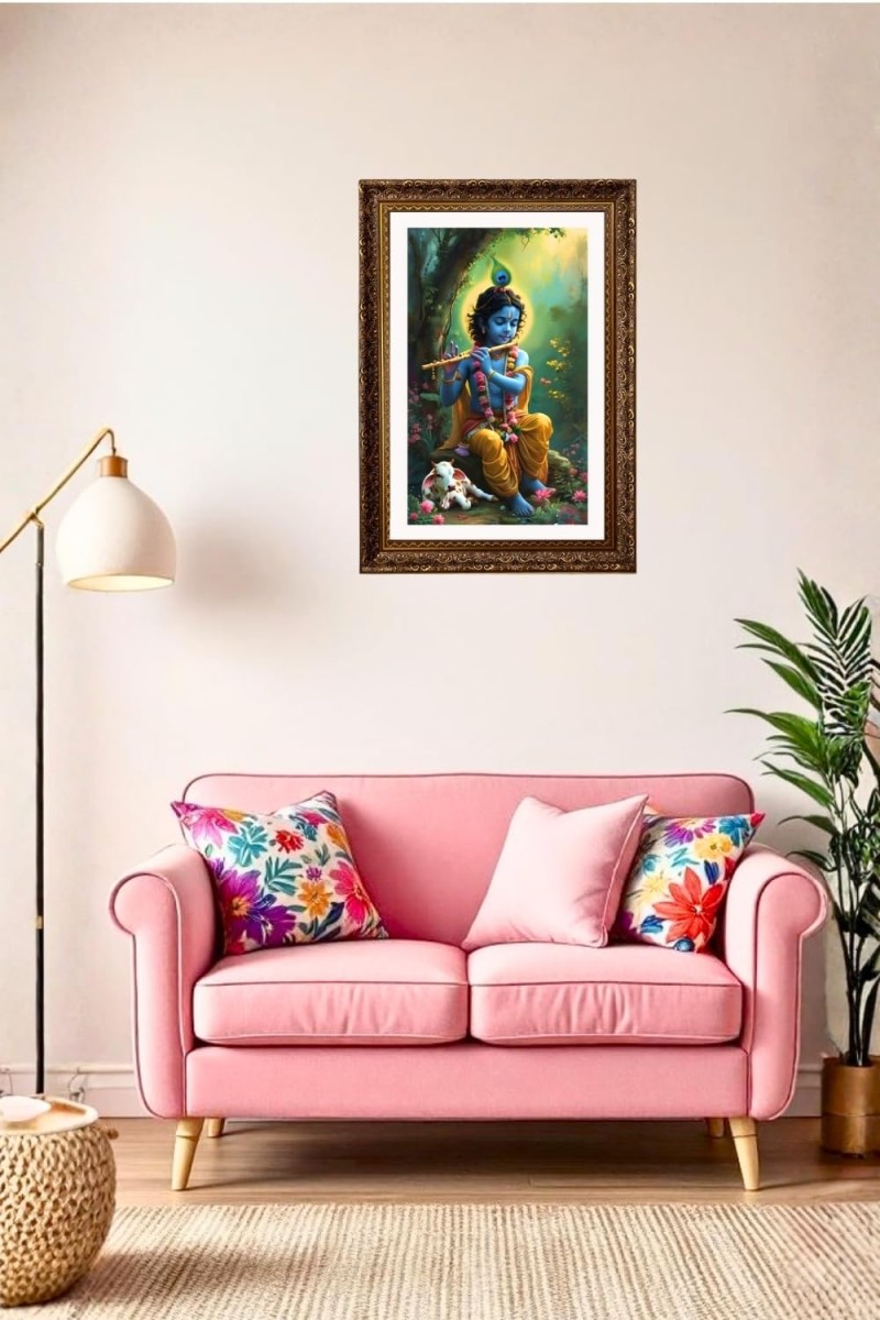 Vertical16X24 Inches Frame Big Photo Frame - 20x28 Inches For Home,Temple & Office Decoration (F10905)