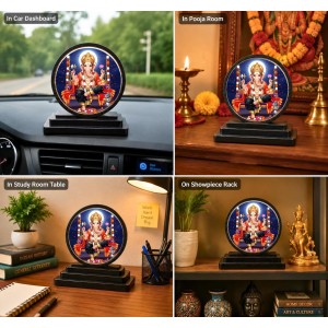 Car Dashboard Wooden Lord Ganeshaa Showpiece | 4 X 4.5 Inch Sublimation Printed Decorative Stand | 4 Mm MDF | Home Decor | Made in India (F33715) Car Dashboard Wooden Lord Ganeshaa Showpiece | 4 X 4.5 Inch Sublimation Printed Decorative Stand | 4 Mm MDF | Home Decor | Made in India (F33715)