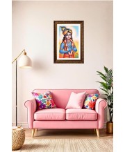 Vertical16X24 Inches Frame Big Photo Frame - 20x28 Inches For Home,Temple & Office Decoration (F10906)