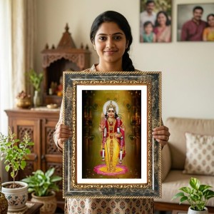 Sri Bala Murugann Decorative Photo Frame With White Mount | Premium Wall & Tabletop Picture Frame | Home, Office & Temple Decoration | 8x12 Inch (Pack Of 1) (F31116) Sri Bala Murugann Decorative Photo Frame With White Mount | Premium Wall & Tabletop Picture Frame | Home, Office & Temple Decoration | 8x12 Inch (Pack Of 1) (F31116)