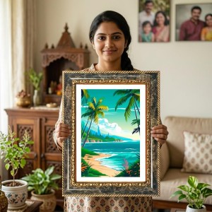 Savitri Decorative Photo Frame With White Mount | Premium Wall & Tabletop Picture Frame | Home, Office & Temple Decoration | 12x16 Inch (Pack Of 1) (F33083) Savitri Decorative Photo Frame With White Mount | Premium Wall & Tabletop Picture Frame | Home, Office & Temple Decoration | 12x16 Inch (Pack Of 1) (F33083)