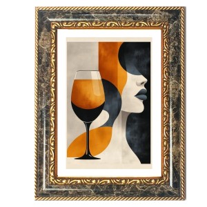 Woman And Mosaic Cup Decorative Photo Frame With White Mount | Premium Wall & Tabletop Picture Frame | Home, Office & Temple Decoration | 8x12 Inch (Pack Of 1) (F32484) Woman And Mosaic Cup Decorative Photo Frame With White Mount | Premium Wall & Tabletop Picture Frame | Home, Office & Temple Decoration | 8x12 Inch (Pack Of 1) (F32484)