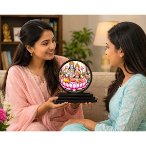 Car Dashboard Wooden Lakshmi Narayana Showpiece | 4 X 4.5 Inch Sublimation Printed Decorative Stand | 4 Mm MDF | Home Decor | Made in India (F33619) Car Dashboard Wooden Lakshmi Narayana Showpiece | 4 X 4.5 Inch Sublimation Printed Decorative Stand | 4 Mm MDF | Home Decor | Made in India (F33619)