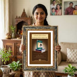 Sri Sri Paramahansa Yogananda Decorative Photo Frame With White Mount | Premium Wall & Tabletop Picture Frame | Home, Office & Temple Decoration | 8x12 Inch (Pack Of 1) (F32677) Sri Sri Paramahansa Yogananda Decorative Photo Frame With White Mount | Premium Wall & Tabletop Picture Frame | Home, Office & Temple Decoration | 8x12 Inch (Pack Of 1) (F32677)