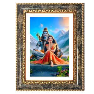 Shiva And Parvati Decorative Photo Frame With White Mount | Premium Wall & Tabletop Picture Frame | Home, Office & Temple Decoration | 10x14 Inch (Pack Of 1) (F31124) Shiva And Parvati Decorative Photo Frame With White Mount | Premium Wall & Tabletop Picture Frame | Home, Office & Temple Decoration | 10x14 Inch (Pack Of 1) (F31124)