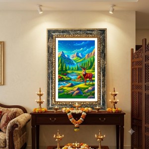 Tribal Woman Portrait Decorative Photo Frame With White Mount | Premium Wall & Tabletop Picture Frame | Home, Office & Temple Decoration | 12x16 Inch (Pack Of 1) (F33229) Tribal Woman Portrait Decorative Photo Frame With White Mount | Premium Wall & Tabletop Picture Frame | Home, Office & Temple Decoration | 12x16 Inch (Pack Of 1) (F33229)