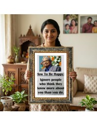 A. P. J. Abdul Kalam Decorative Photo Frame With White Mount | Premium Wall & Tabletop Picture Frame | Home, Office & Temple Decoration | 10x14 Inch (Pack Of 1) (F31511)