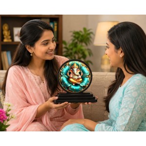 Car Dashboard Wooden Lord Ganeshaa Showpiece | 4 X 4.5 Inch Sublimation Printed Decorative Stand | 4 Mm MDF | Home Decor | Made in India (F33324) Car Dashboard Wooden Lord Ganeshaa Showpiece | 4 X 4.5 Inch Sublimation Printed Decorative Stand | 4 Mm MDF | Home Decor | Made in India (F33324)