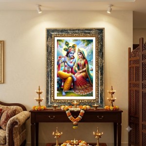 Radhaa Krishna Decorative Photo Frame With White Mount | Premium Wall & Tabletop Picture Frame | Home, Office & Temple Decoration | 8x12 Inch (Pack Of 1) (F31599) Radhaa Krishna Decorative Photo Frame With White Mount | Premium Wall & Tabletop Picture Frame | Home, Office & Temple Decoration | 8x12 Inch (Pack Of 1) (F31599)