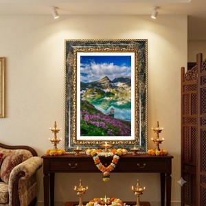 Mountain Lake Decorative Photo Frame With White Mount | Premium Wall & Tabletop Picture Frame | Home, Office & Temple Decoration | 8x12 Inch (Pack Of 1) (F31570) Mountain Lake Decorative Photo Frame With White Mount | Premium Wall & Tabletop Picture Frame | Home, Office & Temple Decoration | 8x12 Inch (Pack Of 1) (F31570)