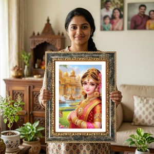 Rama Decorative Photo Frame With White Mount | Premium Wall & Tabletop Picture Frame | Home, Office & Temple Decoration | 12x16 Inch (Pack Of 1) (F33075) Rama Decorative Photo Frame With White Mount | Premium Wall & Tabletop Picture Frame | Home, Office & Temple Decoration | 12x16 Inch (Pack Of 1) (F33075)
