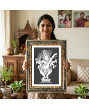 Ram Darbar Decorative Photo Frame With White Mount | Premium Wall & Tabletop Picture Frame | Home, Office & Temple Decoration | 12x16 Inch (Pack Of 1) (F31418)