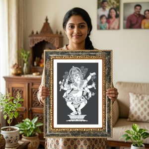 Ram Darbar Decorative Photo Frame With White Mount | Premium Wall & Tabletop Picture Frame | Home, Office & Temple Decoration | 12x16 Inch (Pack Of 1) (F31418) Ram Darbar Decorative Photo Frame With White Mount | Premium Wall & Tabletop Picture Frame | Home, Office & Temple Decoration | 12x16 Inch (Pack Of 1) (F31418)