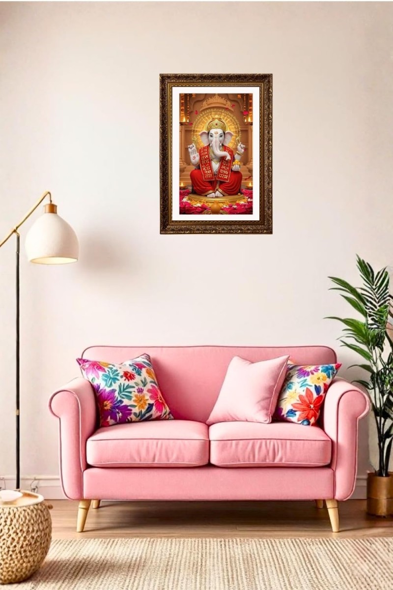 Vertical16X24 Inches Frame Big Photo Frame - 20x28 Inches For Home,Temple & Office Decoration (F10882)