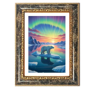 Polar Bear Decorative Photo Frame With White Mount | Premium Wall & Tabletop Picture Frame | Home, Office & Temple Decoration | 10x14 Inch (Pack Of 1) (F31152) Polar Bear Decorative Photo Frame With White Mount | Premium Wall & Tabletop Picture Frame | Home, Office & Temple Decoration | 10x14 Inch (Pack Of 1) (F31152)