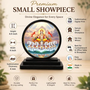 Car Dashboard Wooden Lord Surya Dev Showpiece | 4 X 4.5 Inch Sublimation Printed Decorative Stand | 4 Mm MDF | Home Decor | Made in India (F33274) Car Dashboard Wooden Lord Surya Dev Showpiece | 4 X 4.5 Inch Sublimation Printed Decorative Stand | 4 Mm MDF | Home Decor | Made in India (F33274)