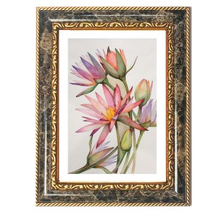 Pink And Purple Lotus Flowers. Decorative Photo Frame With White Mount | Premium Wall & Tabletop Picture Frame | Home, Office & Temple Decoration | 8x12 Inch (Pack Of 1) (F33192) Pink And Purple Lotus Flowers. Decorative Photo Frame With White Mount | Premium Wall & Tabletop Picture Frame | Home, Office & Temple Decoration | 8x12 Inch (Pack Of 1) (F33192)