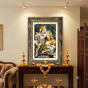 Radhaa Krishna Decorative Photo Frame With White Mount | Premium Wall & Tabletop Picture Frame | Home, Office & Temple Decoration | 8x12 Inch (Pack Of 1) (F31369) Radhaa Krishna Decorative Photo Frame With White Mount | Premium Wall & Tabletop Picture Frame | Home, Office & Temple Decoration | 8x12 Inch (Pack Of 1) (F31369)