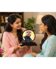 Car Dashboard Wooden Suvendu Adhikari Showpiece | 4 X 4.5 Inch Sublimation Printed Decorative Stand | 4 Mm MDF | Home Decor | Made in India (F33627)