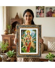 Rama Decorative Photo Frame With White Mount | Premium Wall & Tabletop Picture Frame | Home, Office & Temple Decoration | 12x16 Inch (Pack Of 1) (F32526)
