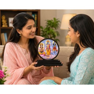 Car Dashboard Wooden Lord Brahma, Vishnu, Shiva Showpiece | 4 X 4.5 Inch Sublimation Printed Decorative Stand | 4 Mm MDF | Home Decor | Made in India (F33610) Car Dashboard Wooden Lord Brahma, Vishnu, Shiva Showpiece | 4 X 4.5 Inch Sublimation Printed Decorative Stand | 4 Mm MDF | Home Decor | Made in India (F33610)