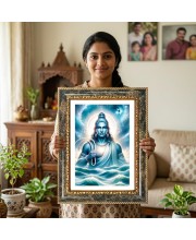 Varuna Decorative Photo Frame With White Mount | Premium Wall & Tabletop Picture Frame | Home, Office & Temple Decoration | 10x14 Inch (Pack Of 1) (F33096)