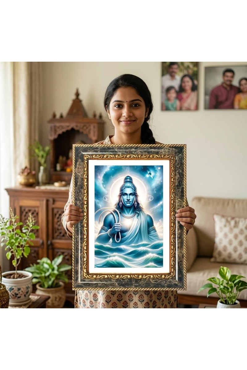 Varuna Decorative Photo Frame With White Mount | Premium Wall & Tabletop Picture Frame | Home, Office & Temple Decoration | 10x14 Inch (Pack Of 1) (F33096)