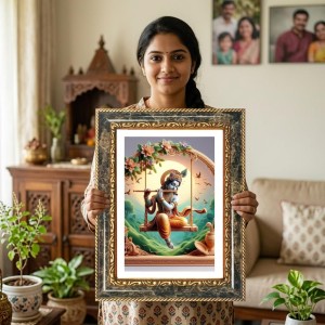 Shiva And Parvati Decorative Photo Frame With White Mount | Premium Wall & Tabletop Picture Frame | Home, Office & Temple Decoration | 12x16 Inch (Pack Of 1) (F31124) Shiva And Parvati Decorative Photo Frame With White Mount | Premium Wall & Tabletop Picture Frame | Home, Office & Temple Decoration | 12x16 Inch (Pack Of 1) (F31124)