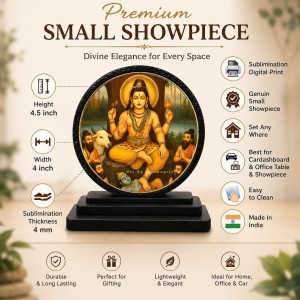 Car Dashboard Wooden Sri DakshinaMurthy Showpiece | 4 X 4.5 Inch Sublimation Printed Decorative Stand | 4 Mm MDF | Home Decor | Made in India (F33587) Car Dashboard Wooden Sri DakshinaMurthy Showpiece | 4 X 4.5 Inch Sublimation Printed Decorative Stand | 4 Mm MDF | Home Decor | Made in India (F33587)
