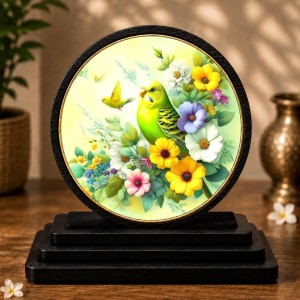 Car Dashboard Wooden Small Yellow Bird Showpiece | 4 X 4.5 Inch Sublimation Printed Decorative Stand | 4 Mm MDF | Home Decor | Made in India (F33513) Car Dashboard Wooden Small Yellow Bird Showpiece | 4 X 4.5 Inch Sublimation Printed Decorative Stand | 4 Mm MDF | Home Decor | Made in India (F33513)