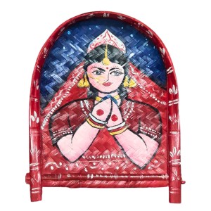 Handicrafts Bamboo Kulo Tray â€“ Handmade & Hand-Painted Bengali Bride Art Soop/Kulo Basket | Traditional Decorative Bamboo Tray for Puja, Wedding Rituals, Home DÃ©cor, Storage & Gifting